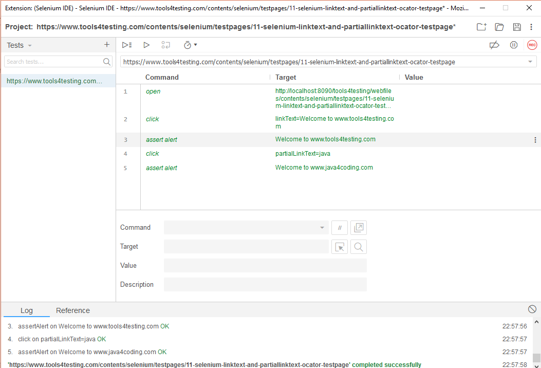 How to locate element by linktext and partiallinktext locator in